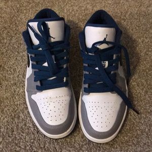Jordan 1s white and blue